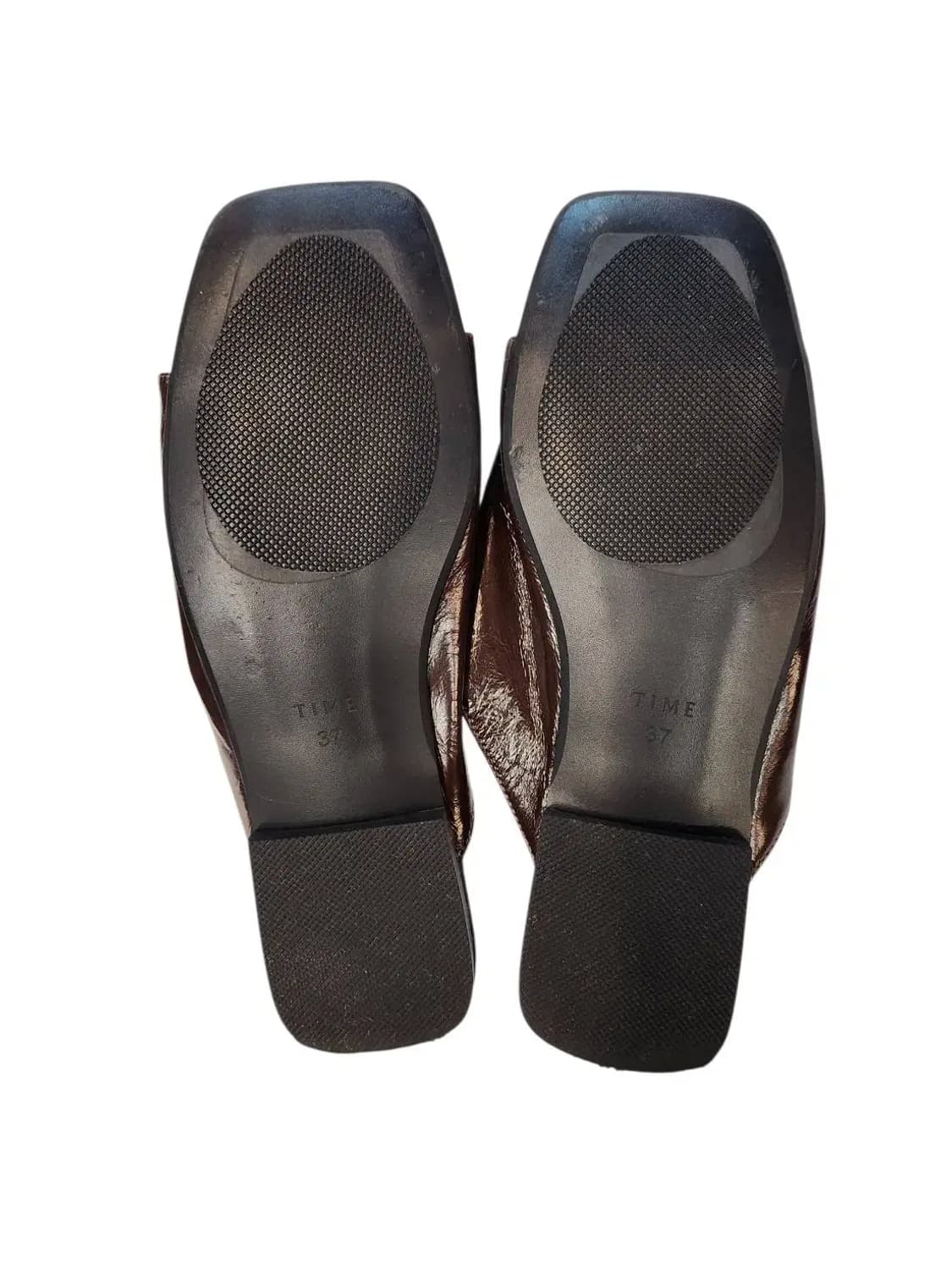240/ 한섬 타임 마시모산티니 가죽 샌들 슬리퍼 /1104 상품이미지8