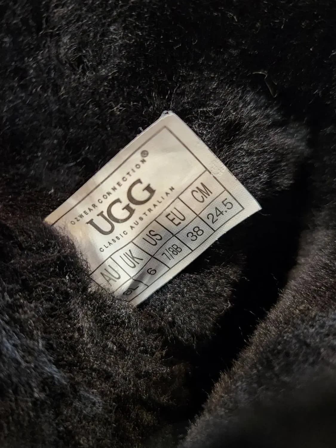 245/ 어그 숏 클래식 양털 부츠 블랙 /1104 상품이미지9