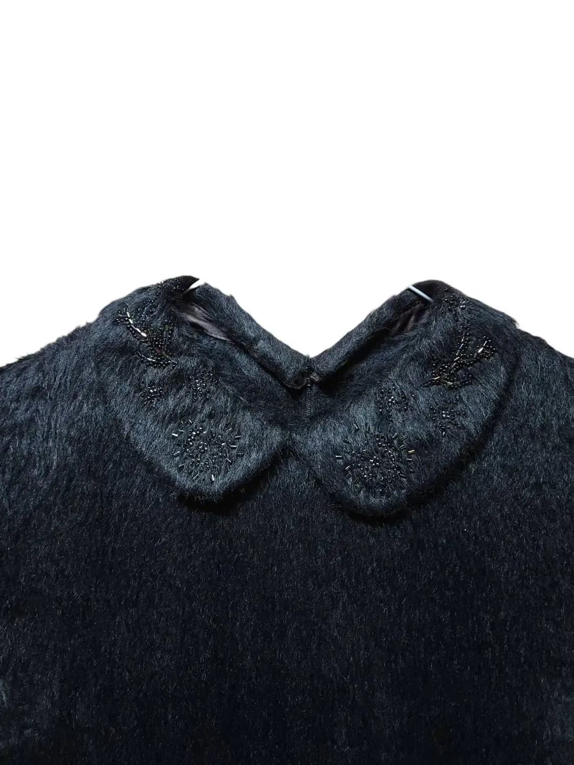 66/ 한섬 시스템 모 카라 장식 롱원피스 블랙 /1105 상품이미지4