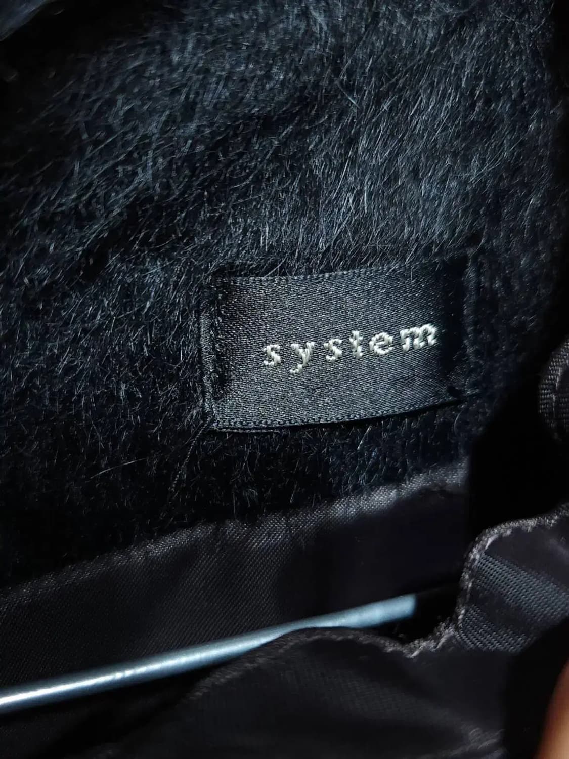 66/ 한섬 시스템 모 카라 장식 롱원피스 블랙 /1105 상품이미지6