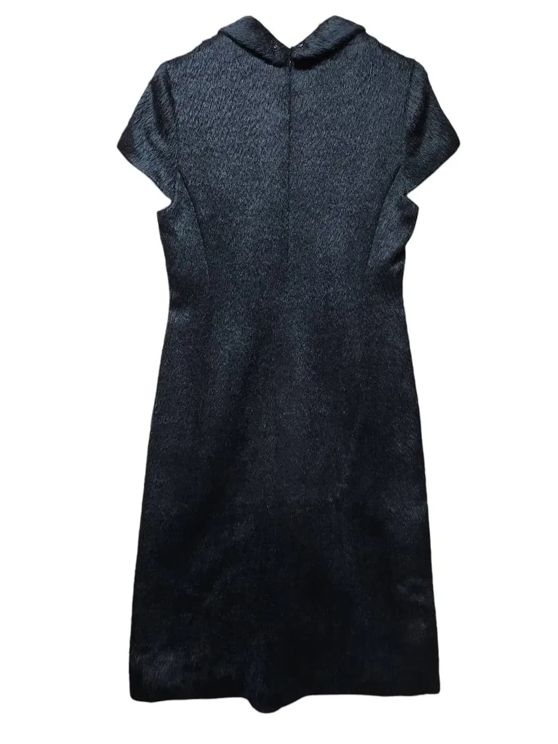 66/ 한섬 시스템 모 카라 장식 롱원피스 블랙 /1105 상품이미지7