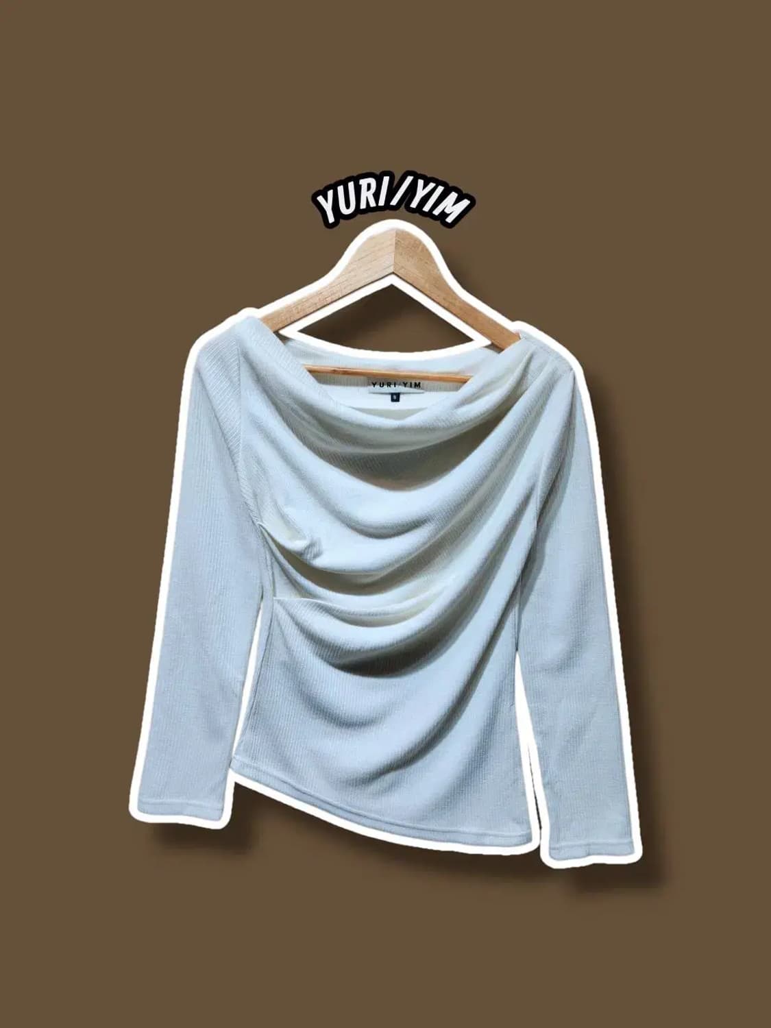 S/ 유리임  언발란스 오프숄더 티셔츠 /1105 상품이미지1