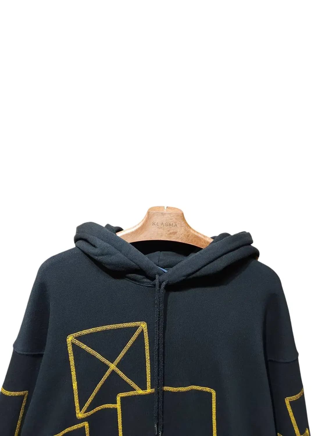 L/ 로맨틱크라운 스티치 후드티 블랙 /1105 상품이미지2