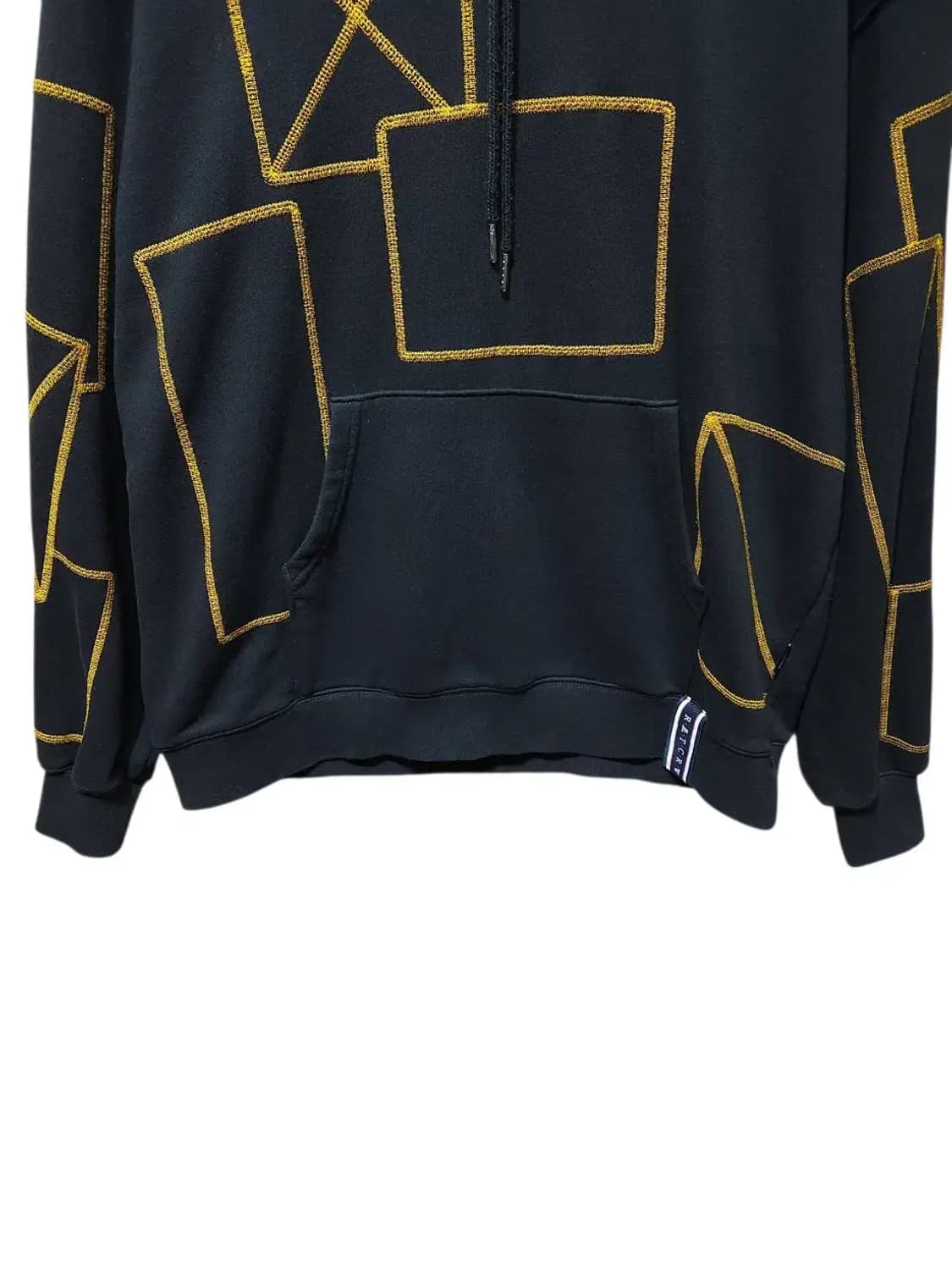 L/ 로맨틱크라운 스티치 후드티 블랙 /1105 상품이미지3