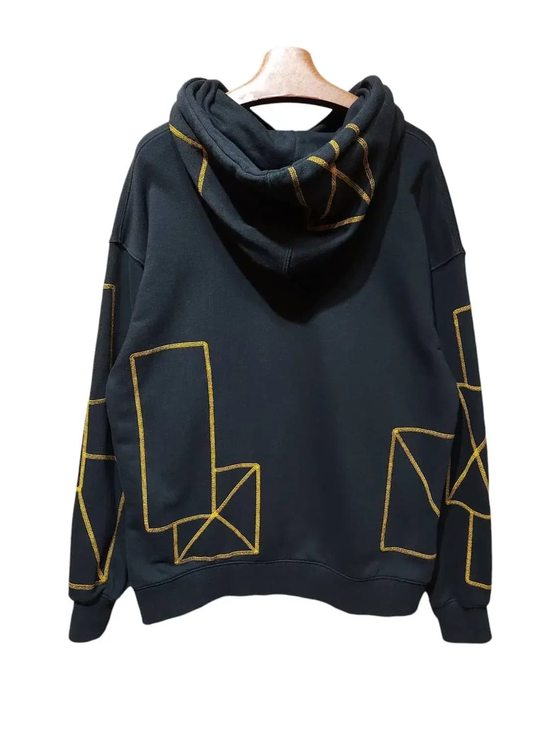 L/ 로맨틱크라운 스티치 후드티 블랙 /1105 상품이미지6