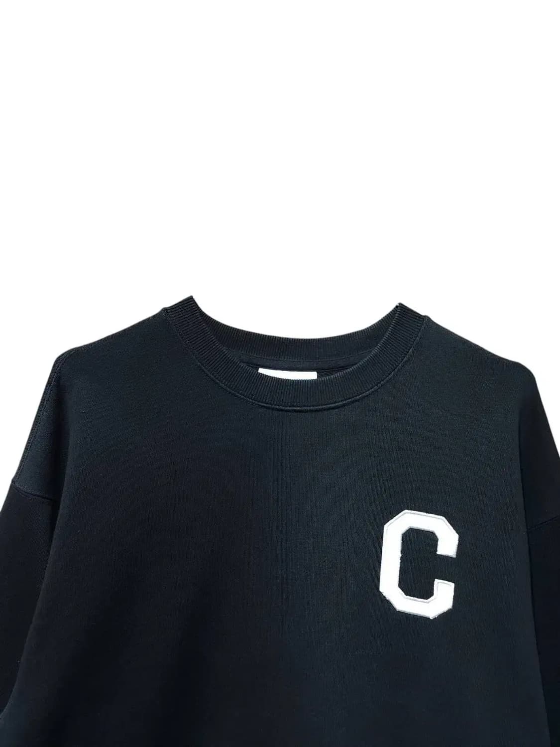 M/ 커버낫 가슴로고 맨투맨 블랙 /1106 상품이미지2