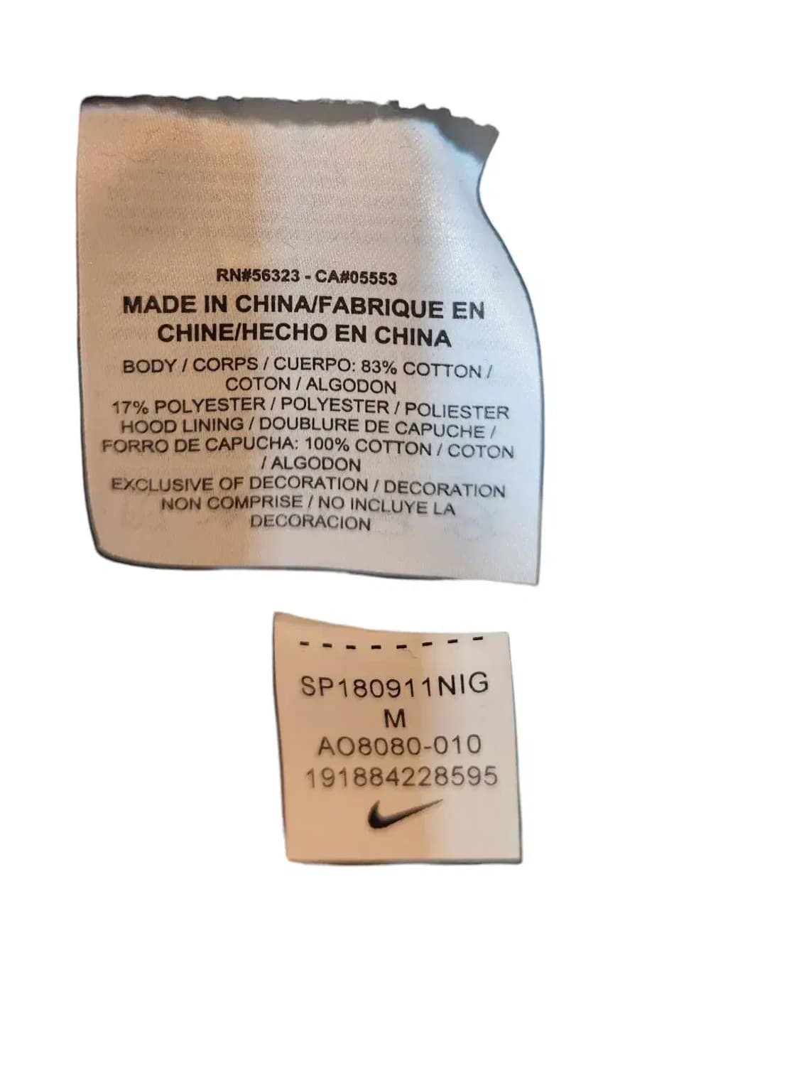 M/ 나이키 우먼 기모 후드티 챠콜 /1106 상품이미지5