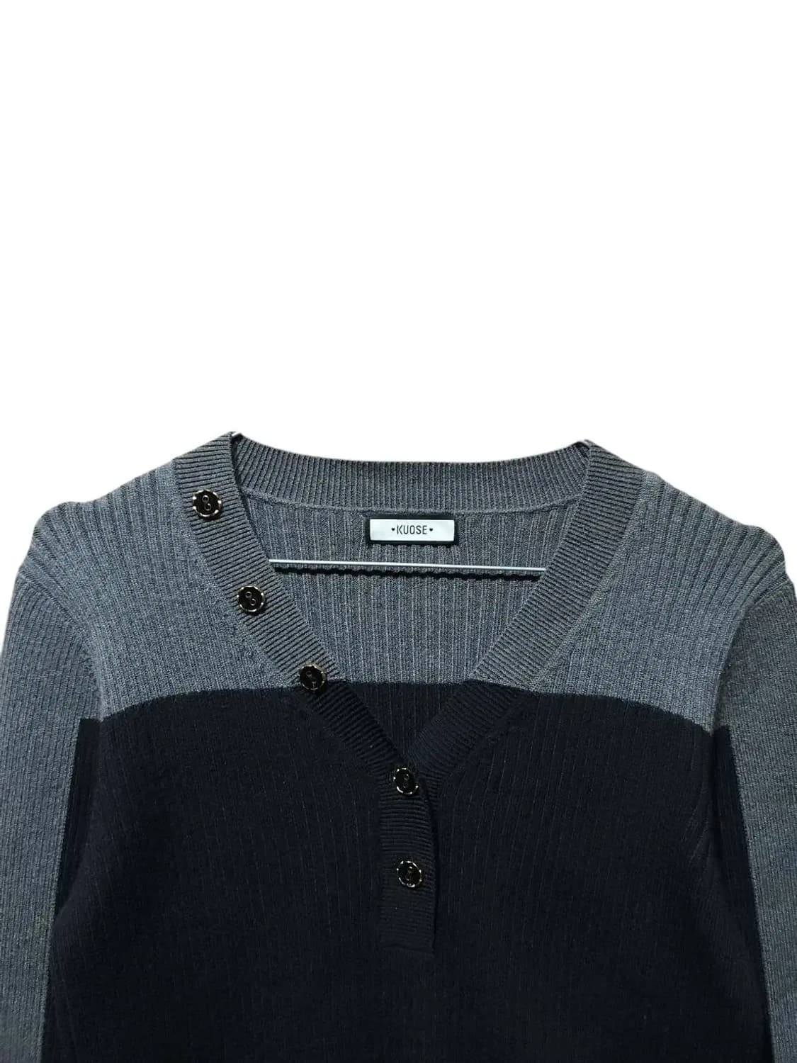L/ KUOSE 쿠오세 긴팔 브이넥 니트 /1106 상품이미지2