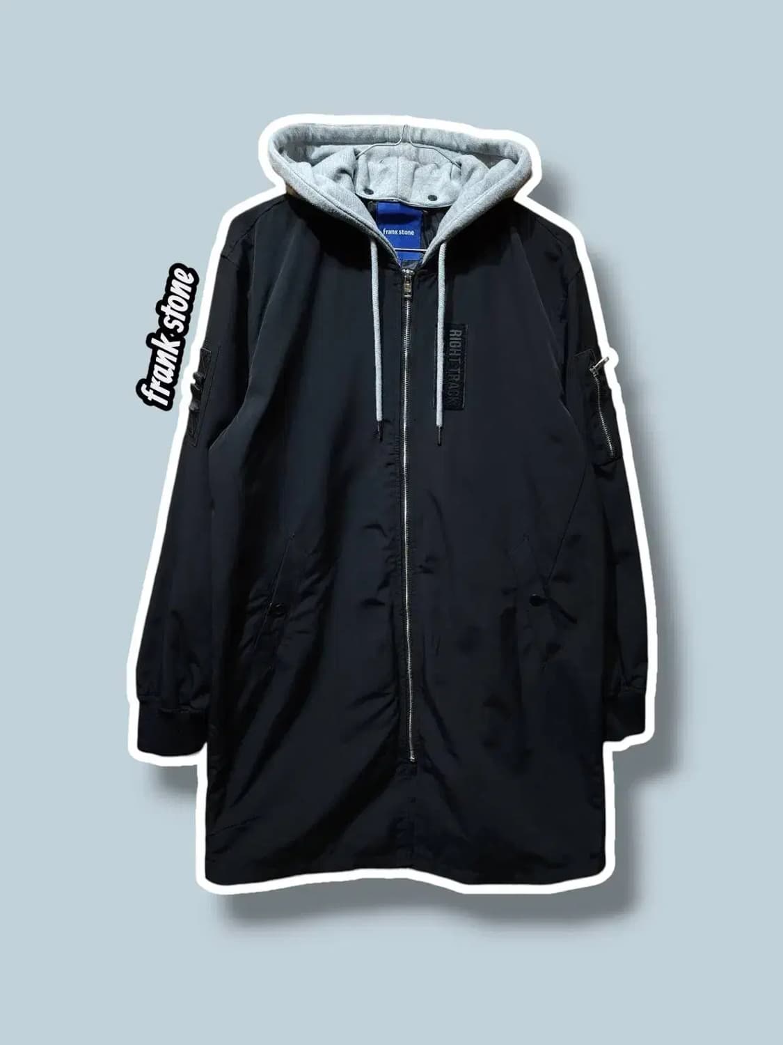 100/ 프랭크스톤 후드 야상 자켓 블랙 /1106 상품이미지1