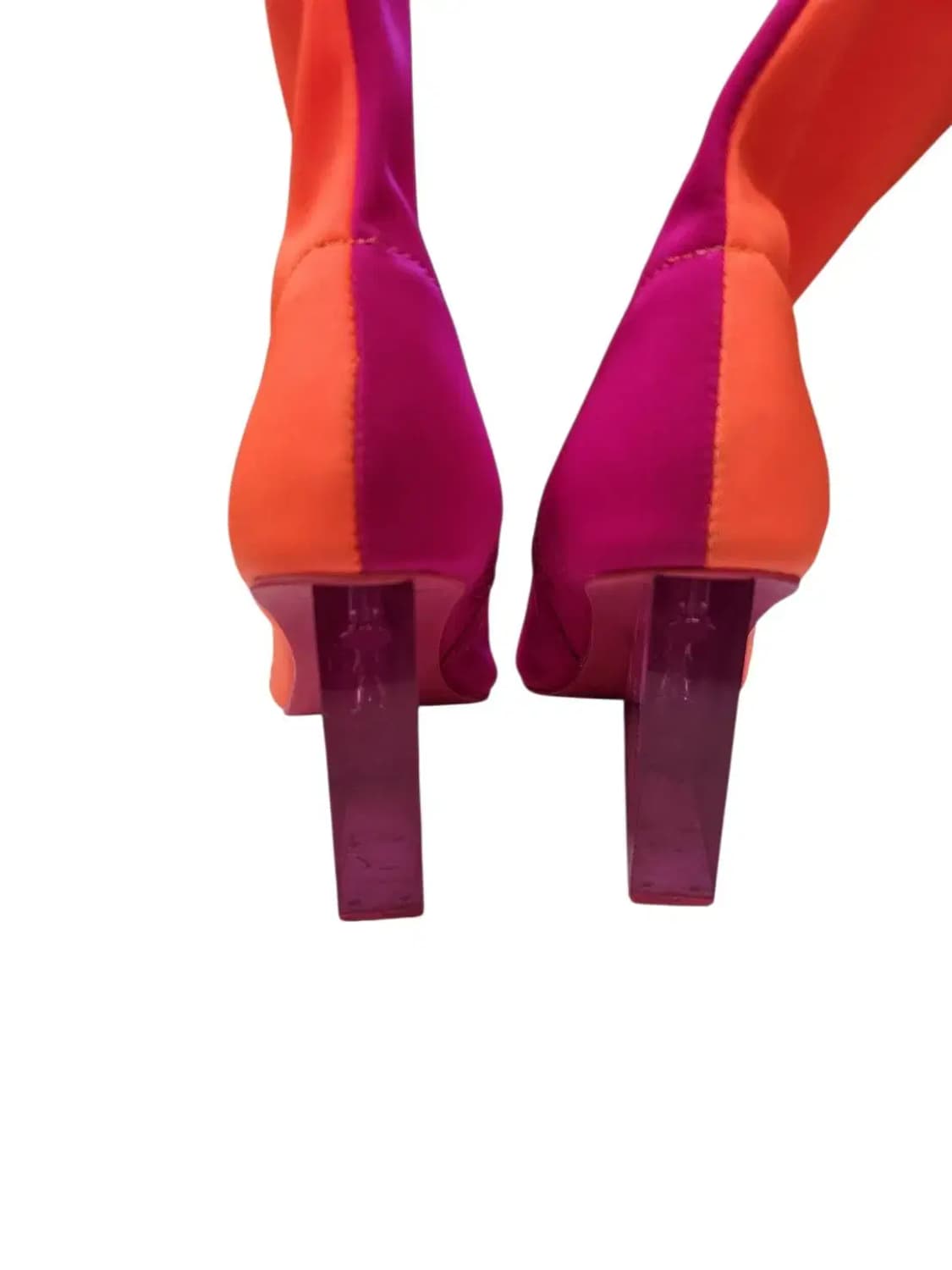 230/ 제프리캠벨 투명굽 투톤 배색 부츠힐 /1110 상품이미지5