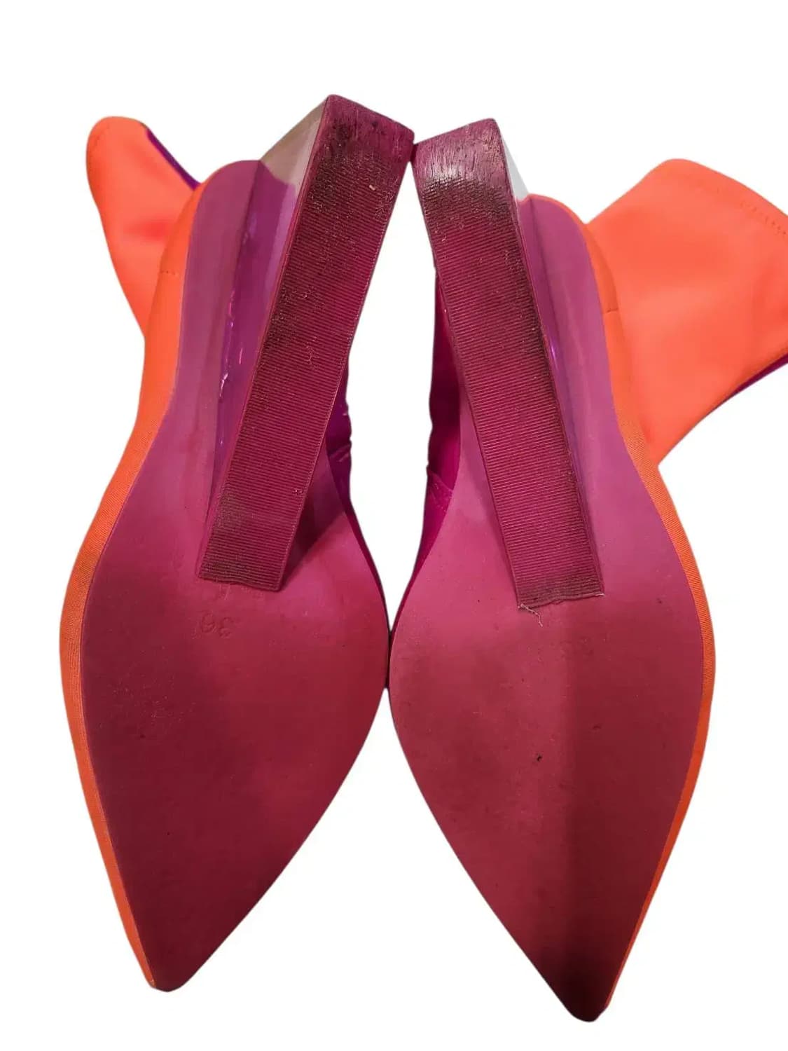 230/ 제프리캠벨 투명굽 투톤 배색 부츠힐 /1110 상품이미지9