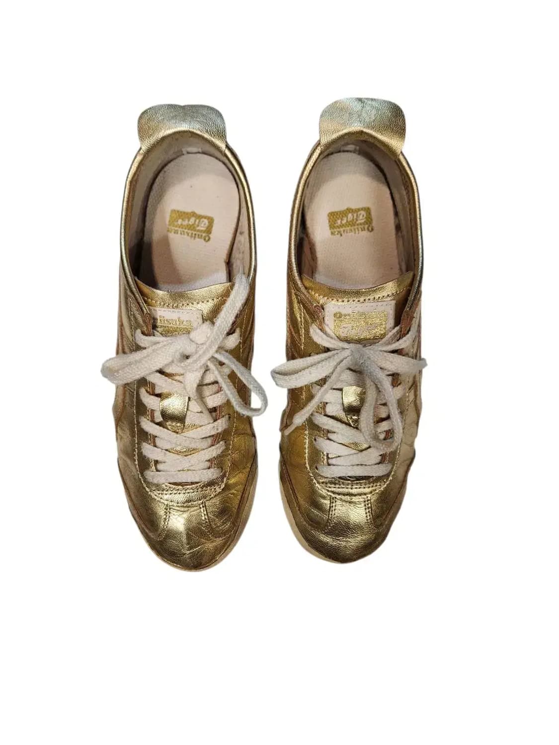 250/ 오니츠카타이거 멕시코66 스니커즈 골드 /1112 상품이미지3