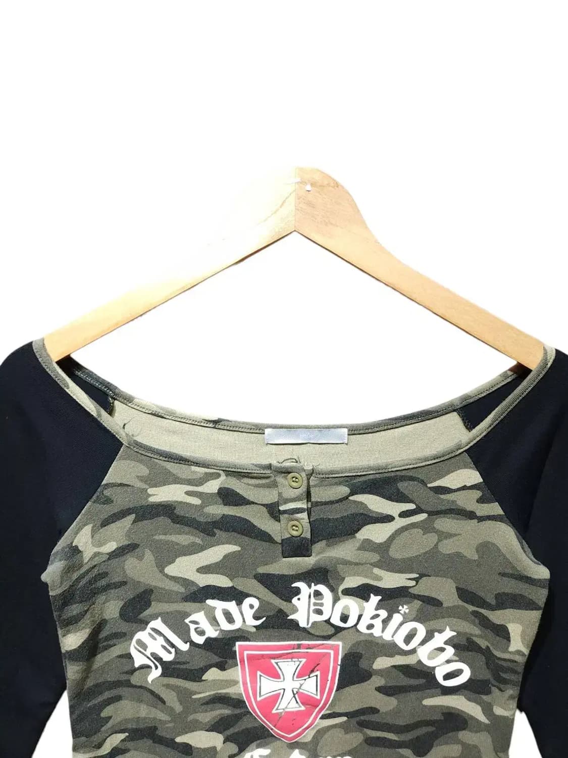 F/ 원더플레이스 MUR 오프숄더 밀리터리 긴팔티셔츠 /1114 상품이미지2