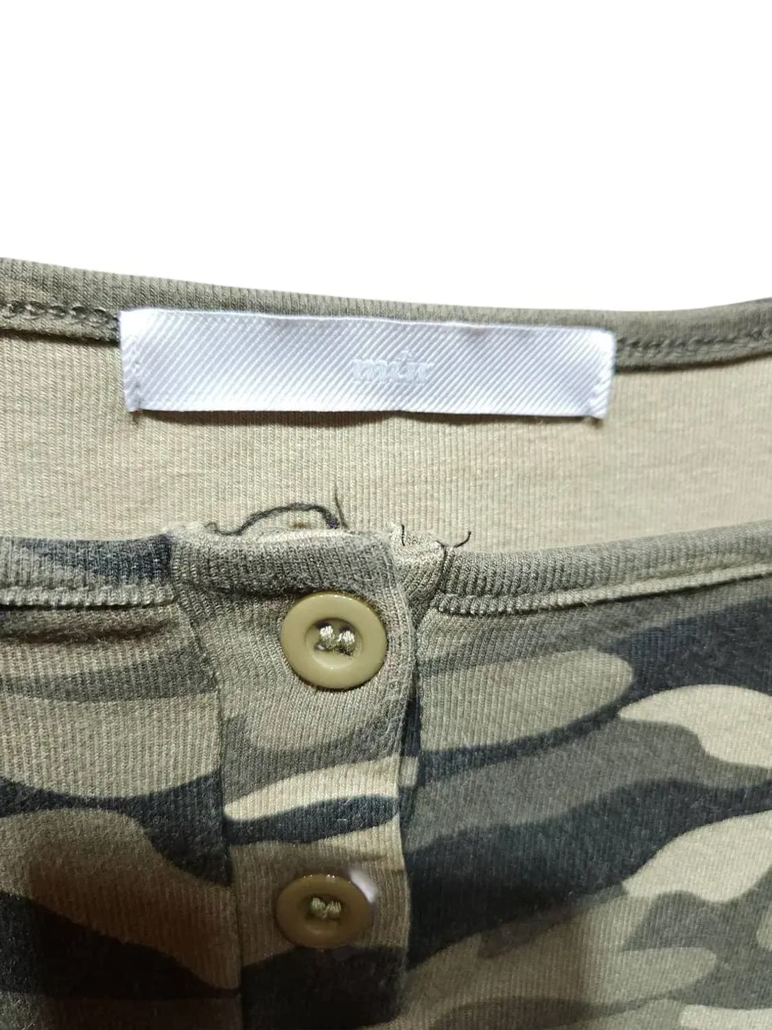 F/ 원더플레이스 MUR 오프숄더 밀리터리 긴팔티셔츠 /1114 상품이미지4