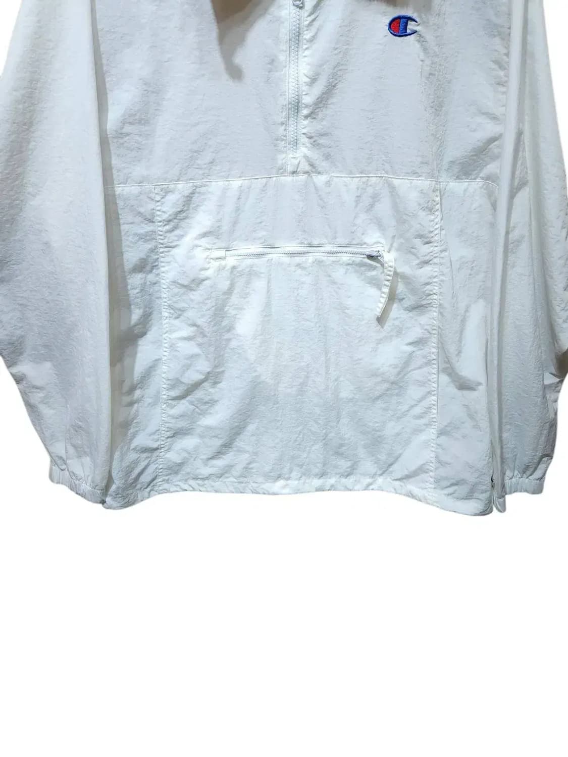 L/ 챔피온 후드 나일론 아노락 반집업 화이트 /1114 상품이미지3