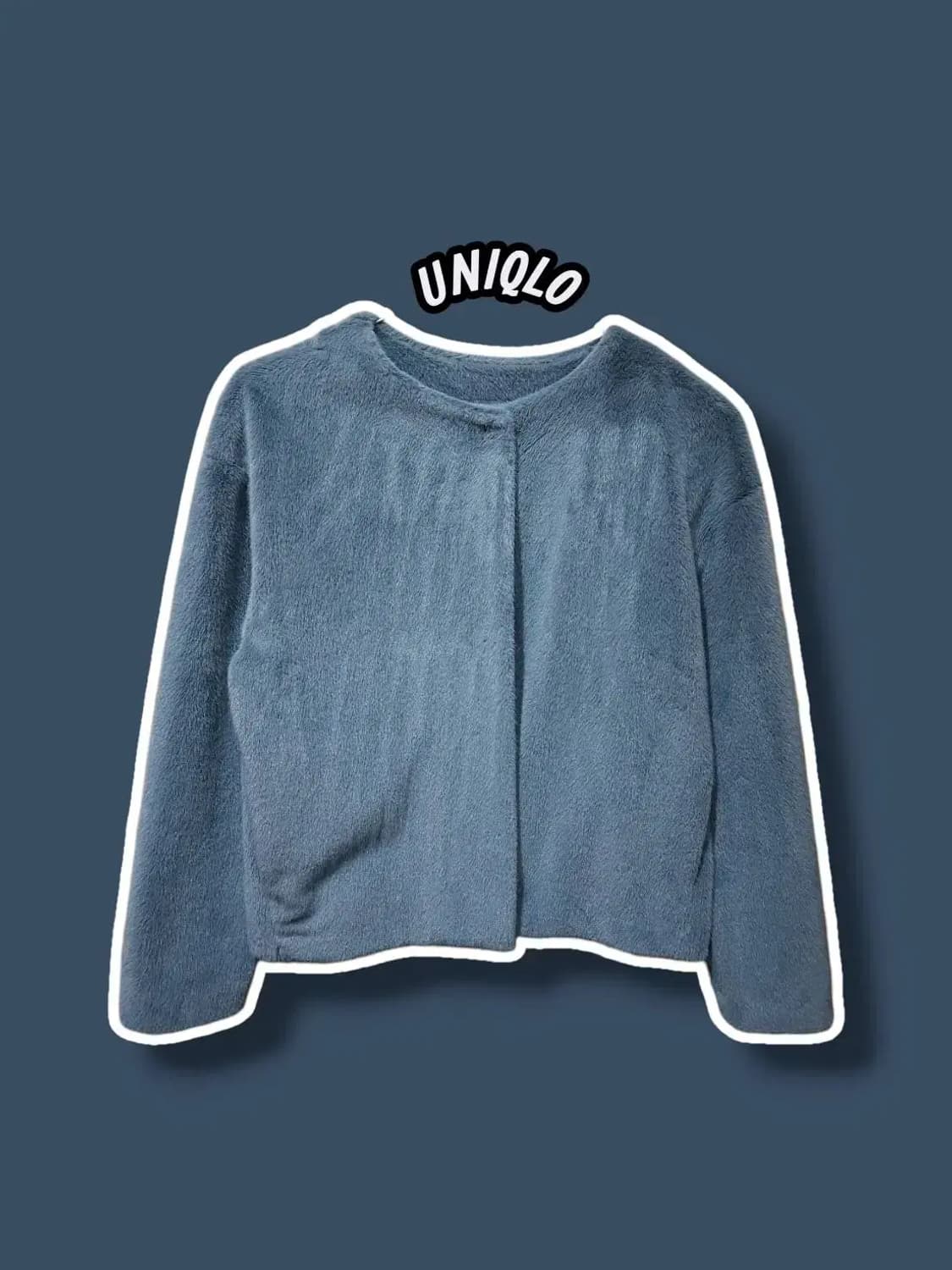 S/ 유니클로 카라리스 퍼 버튼 자켓 /1114 상품이미지1