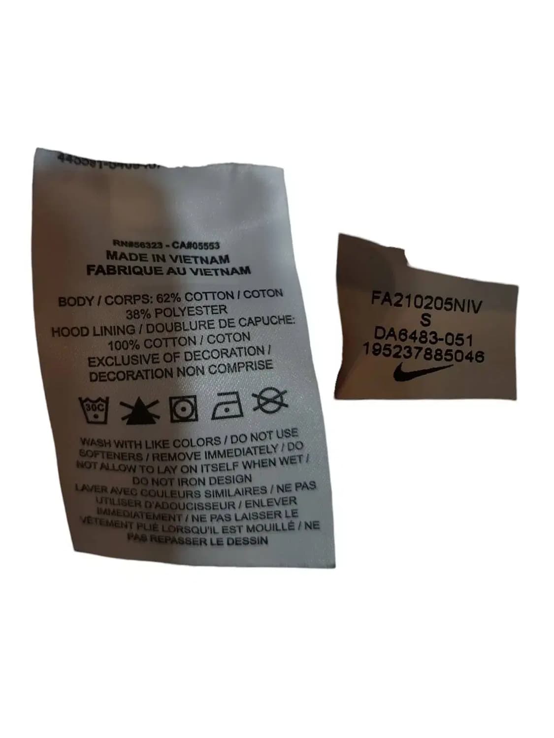 S/ 나이키 우먼 드라이핏 스우시 풀오버 후드티 /1114 상품이미지5