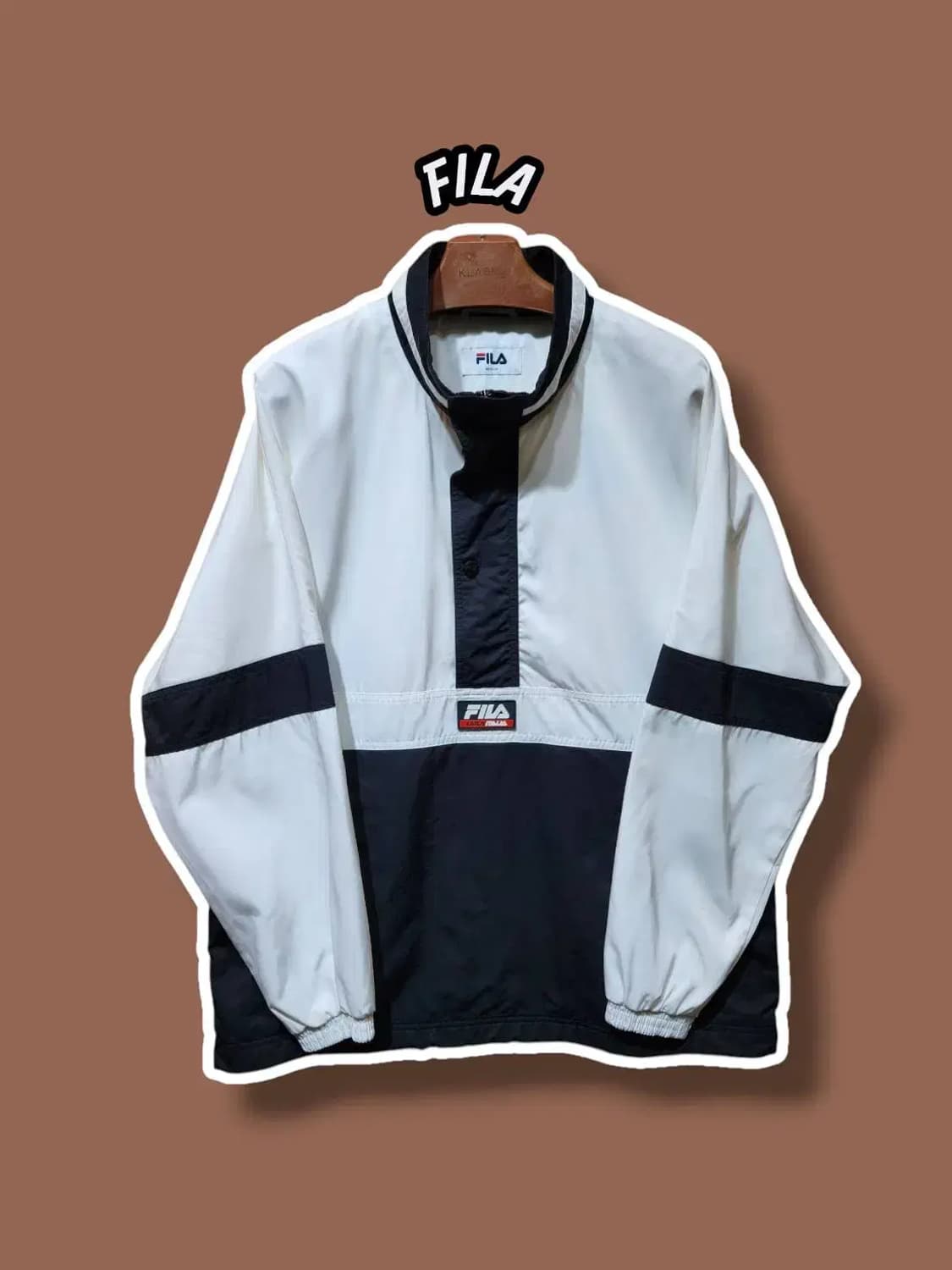 M/ FILA 휠라 오버핏 클래식 아노락 반집업 /1114 상품이미지1