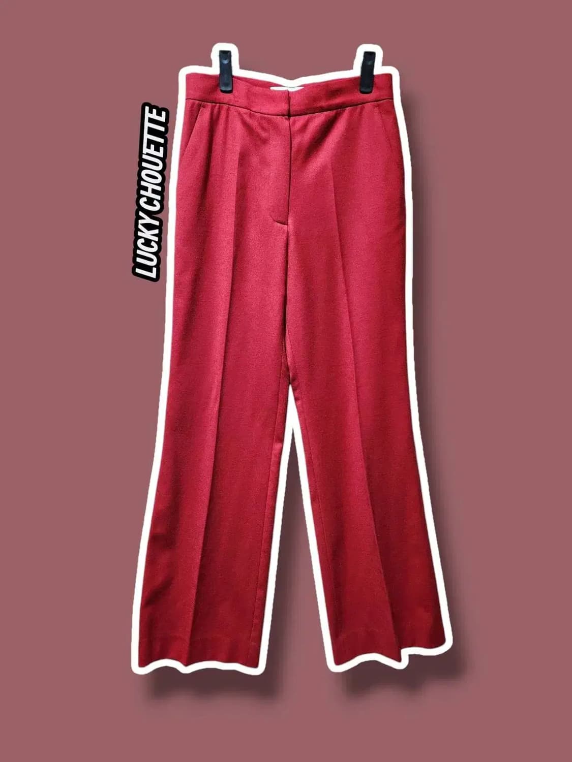 36/ 럭키슈에뜨 울 슬랙스 레드 /1114 상품이미지1