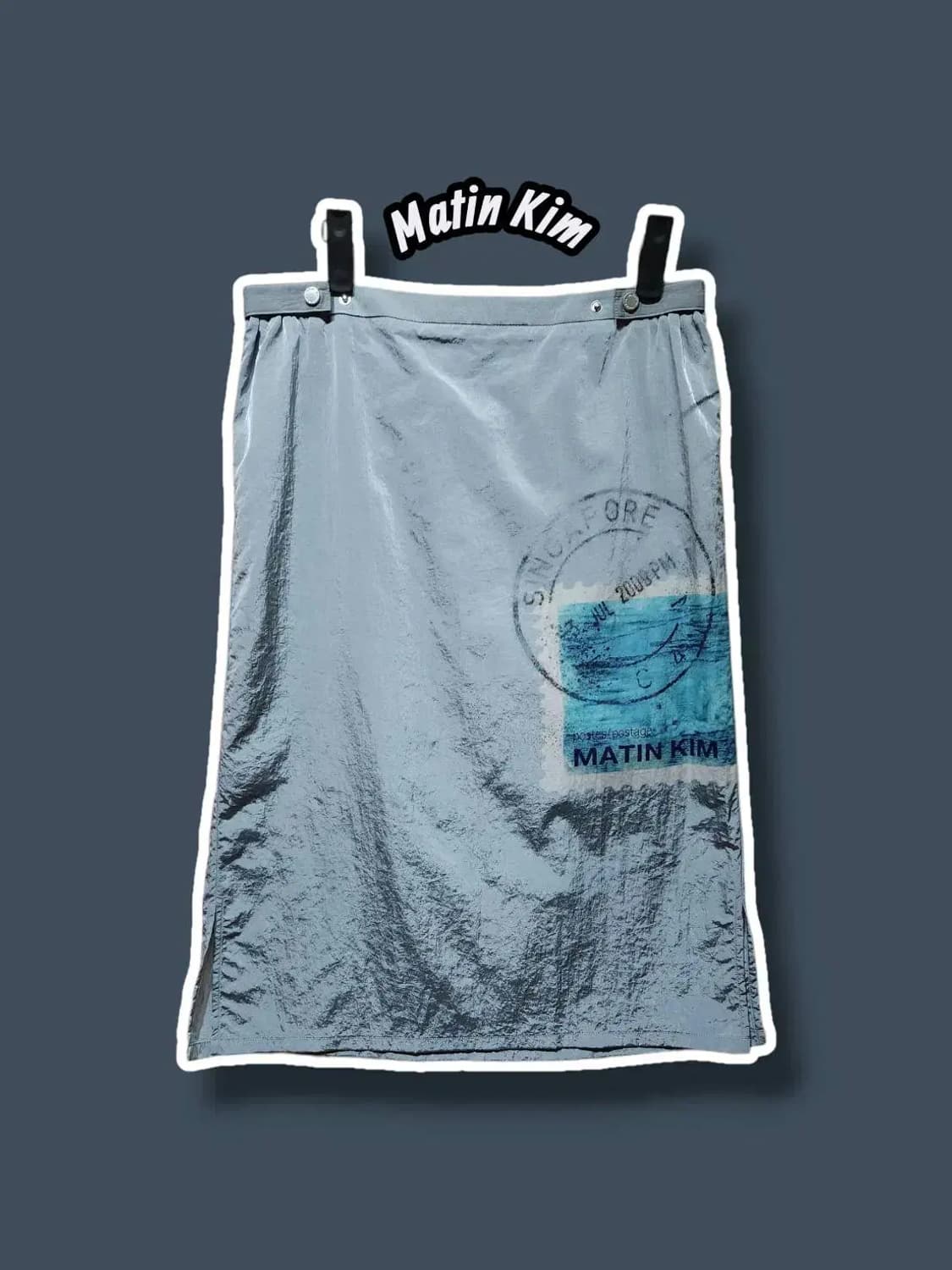 M/ MatinKim 마뗑킴 나일론 마뗑 스탬프 프린트 스커트 /1117 상품이미지1