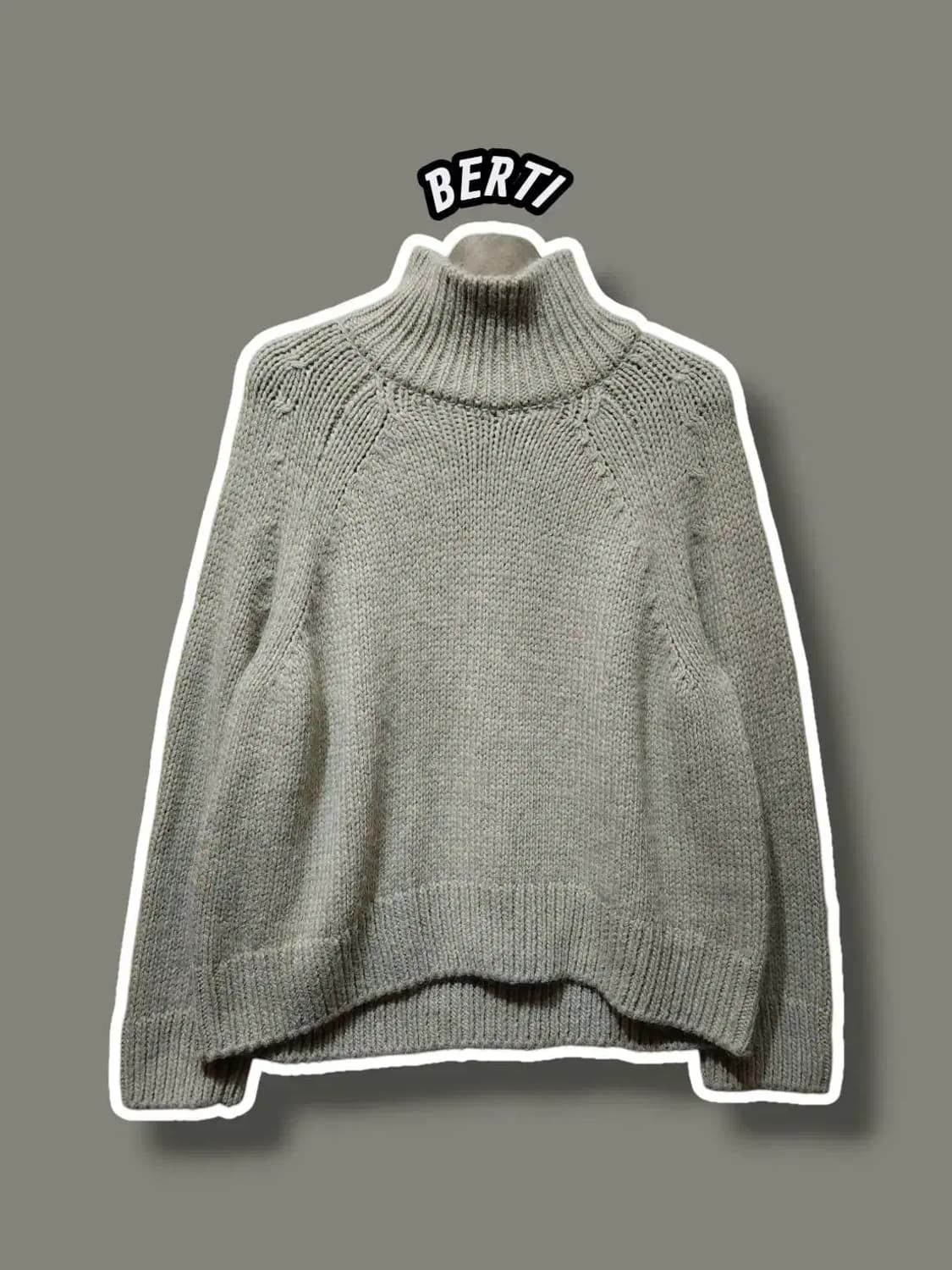 F/ BERTI 베르띠 알파카 울 혼방 폴라 니트 /1117 상품이미지1
