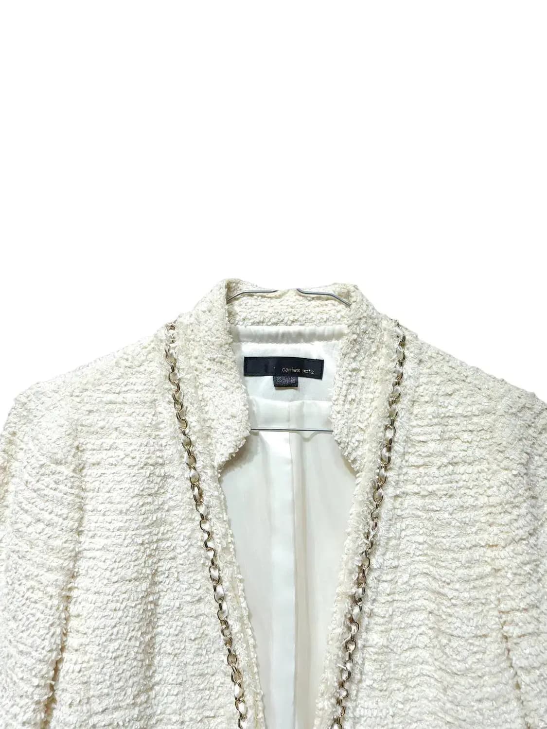 55/ carries note 캐리스노트 트위드 오픈 자켓 /1117 상품이미지2