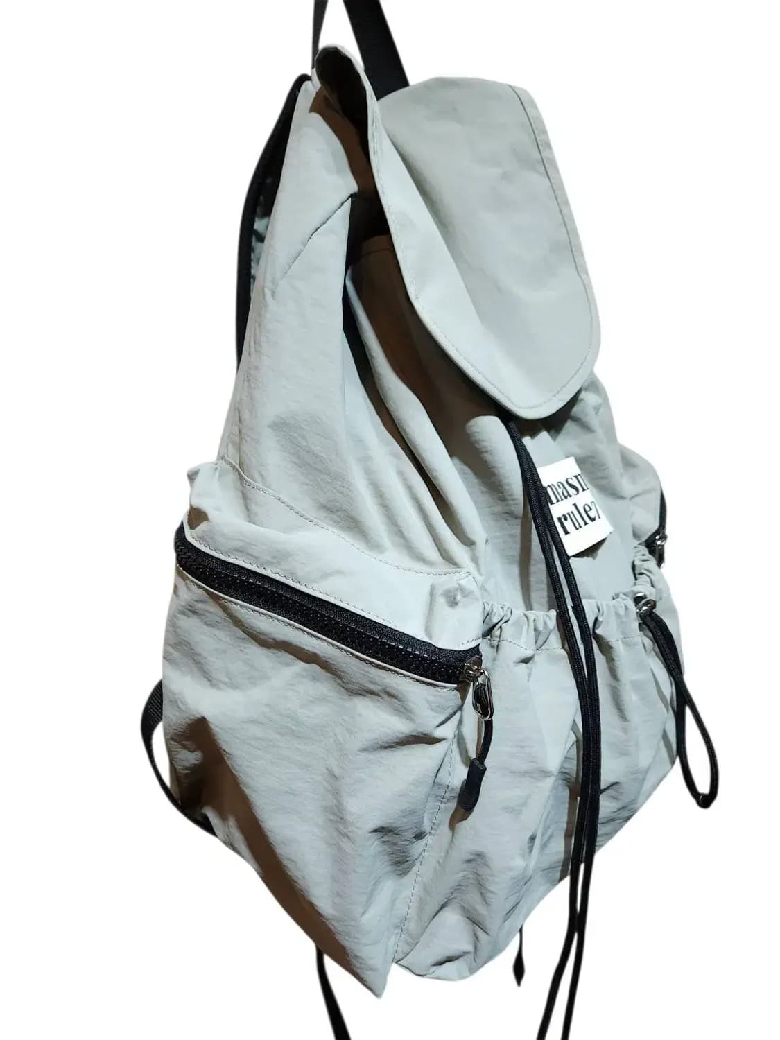 masma rulez 마스마룰즈 스트링 플랩 백팩 그레이 /1118 상품이미지2