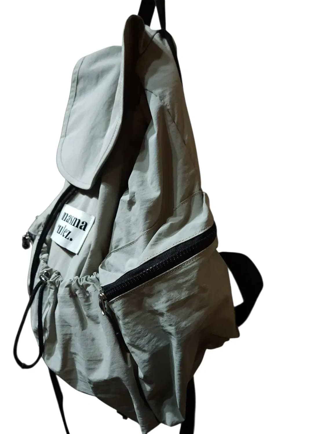 masma rulez 마스마룰즈 스트링 플랩 백팩 그레이 /1118 상품이미지3