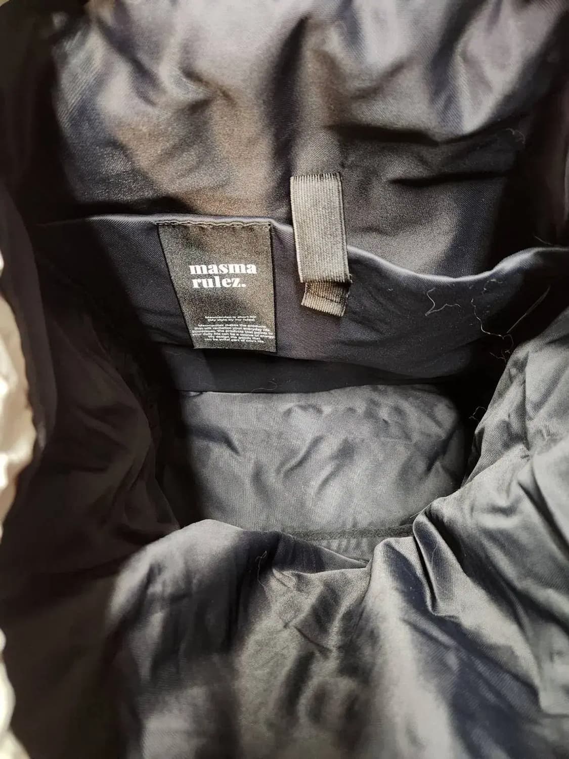 masma rulez 마스마룰즈 스트링 플랩 백팩 그레이 /1118 상품이미지5