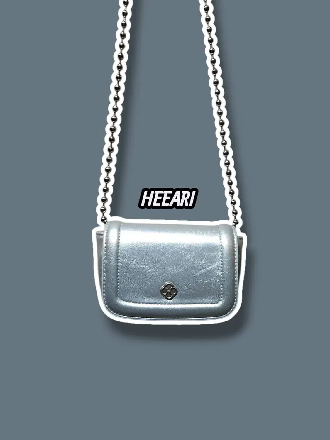 HEEARI 히어리 포피 체인 미니 크로스백 실버 /1118 상품이미지1