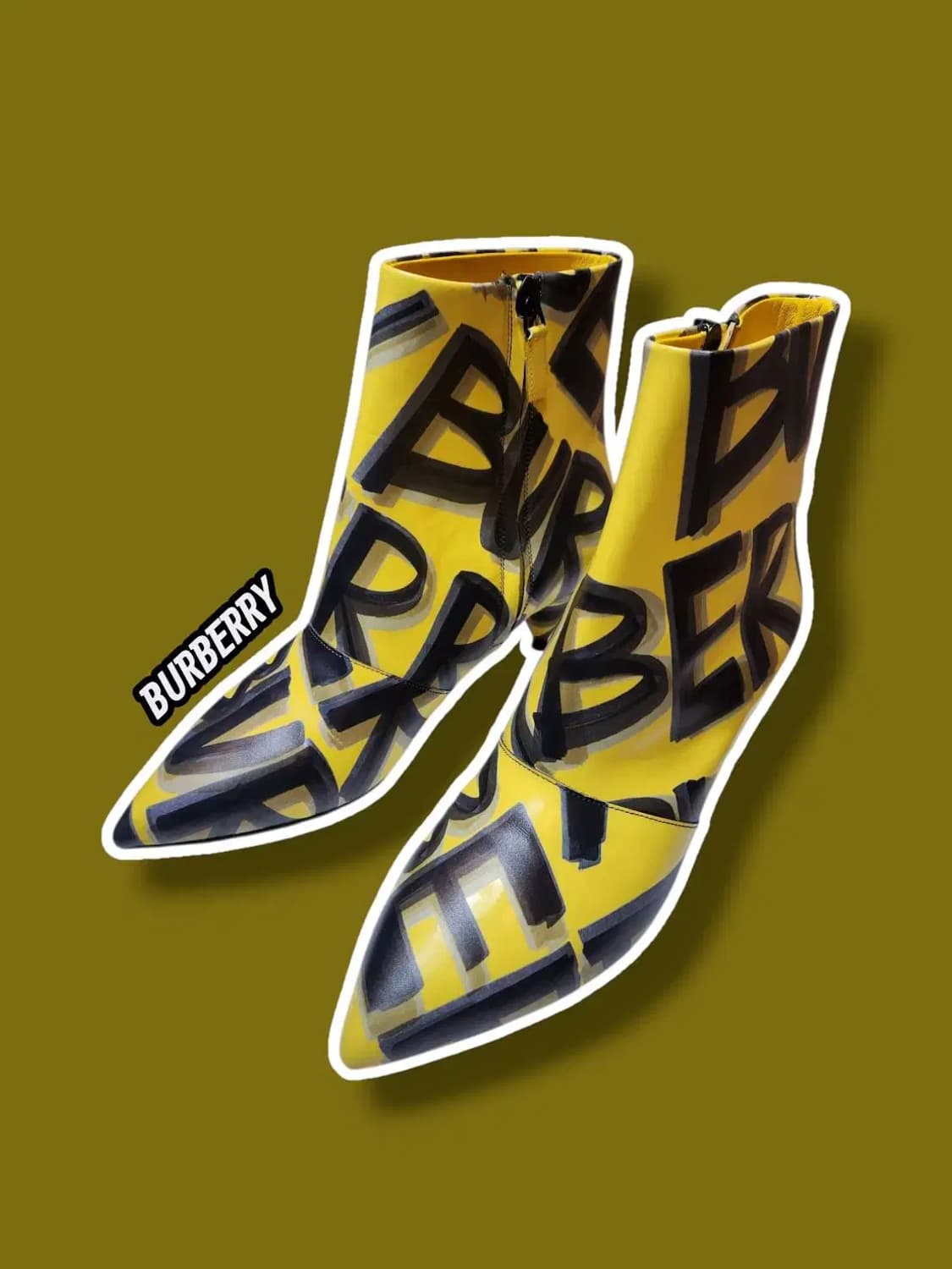 36.5/ 버버리 그래피티 앵클부츠 감정서포함 /1119 상품이미지1