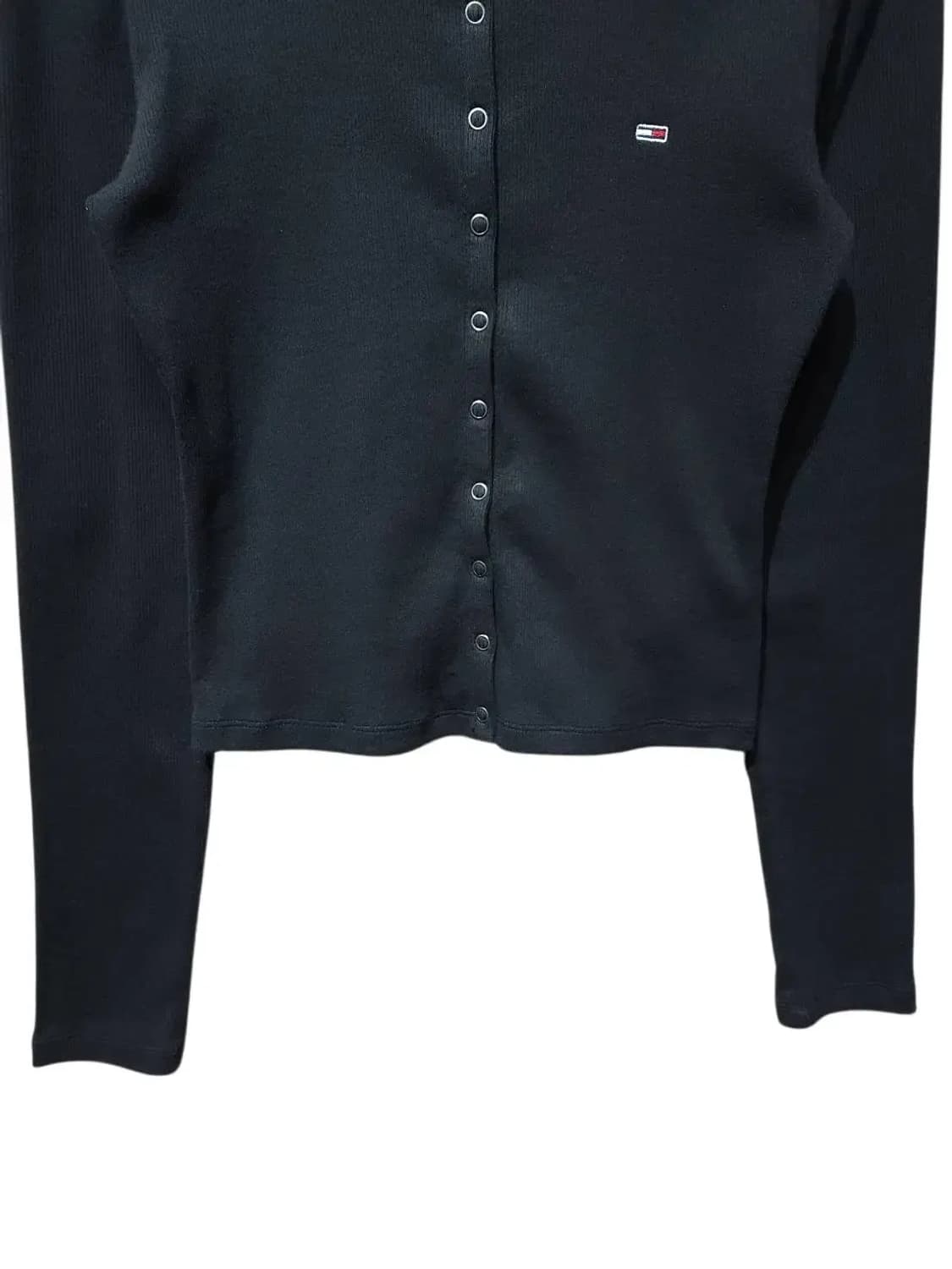 S/ 타미진스 버튼 가슴로고 가디건 블랙 /1120 상품이미지3