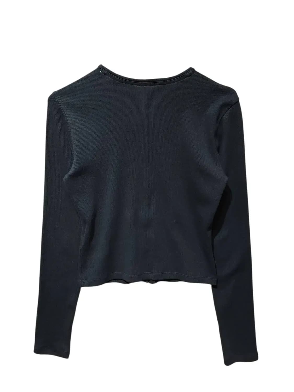 S/ 타미진스 버튼 가슴로고 가디건 블랙 /1120 상품이미지6