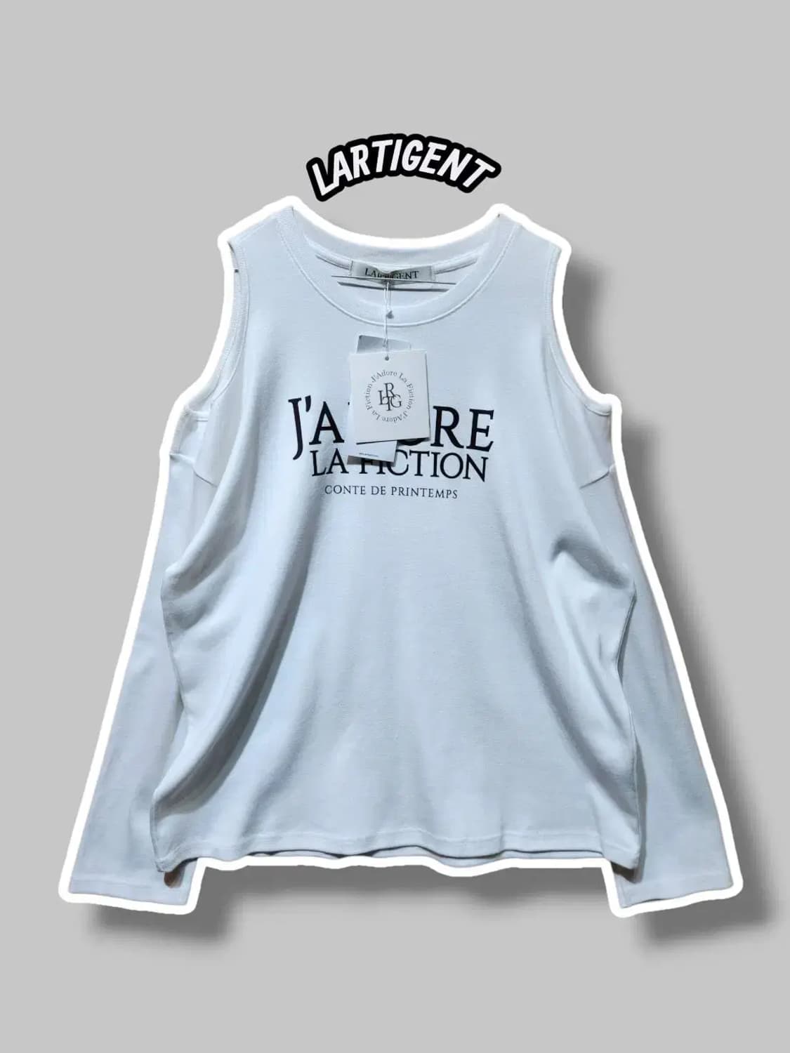 F/ 라티젠 오프숄더 긴팔 티셔츠 화이트 새상품 /1125 상품이미지1