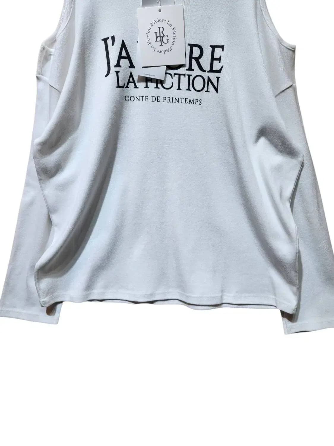 F/ 라티젠 오프숄더 긴팔 티셔츠 화이트 새상품 /1125 상품이미지3