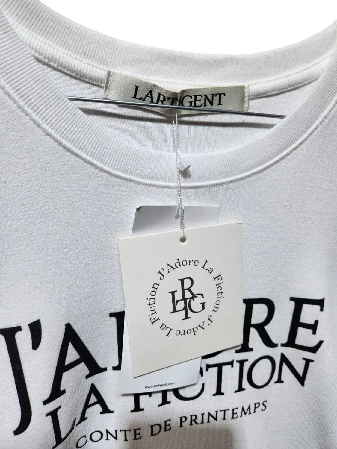 F/ 라티젠 오프숄더 긴팔 티셔츠 화이트 새상품 /1125 상품이미지4