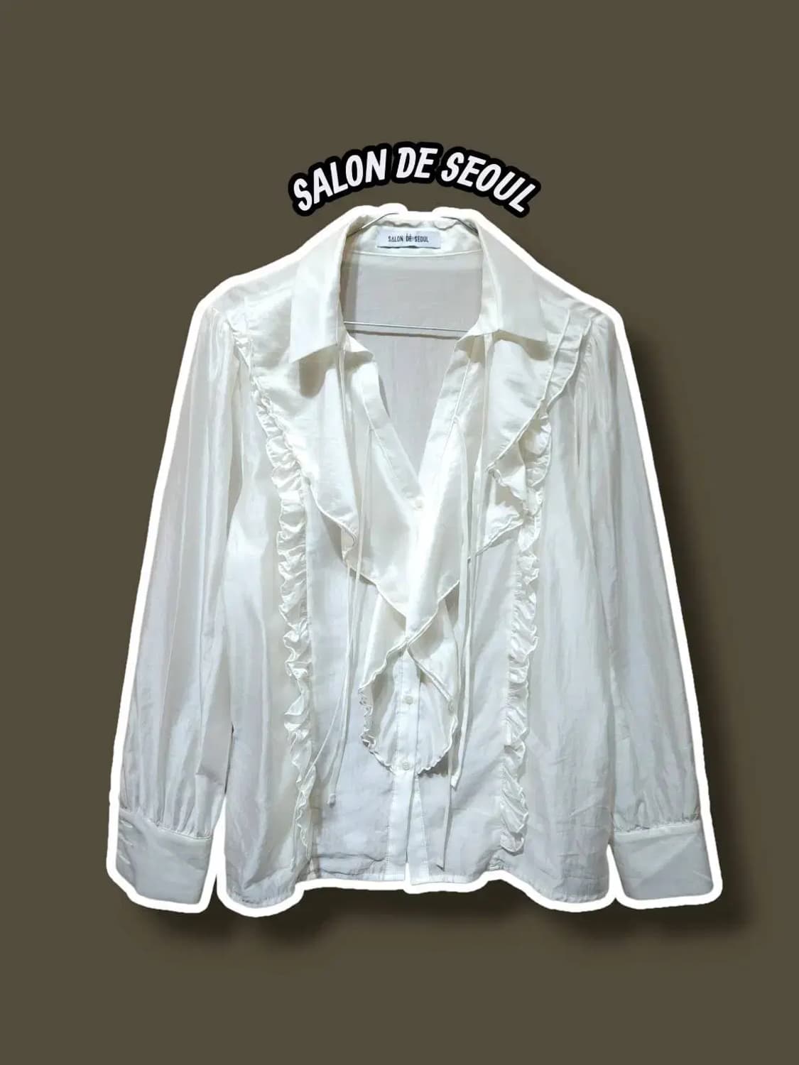 F/ 살롱드서울 러플 페미닌 타이 블라우스 /1125 상품이미지1