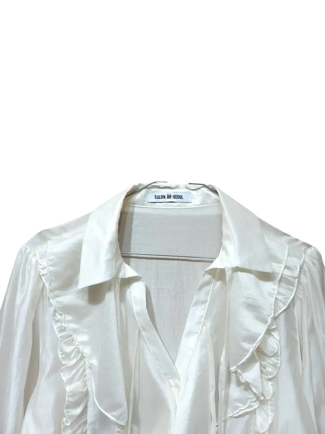 F/ 살롱드서울 러플 페미닌 타이 블라우스 /1125 상품이미지2