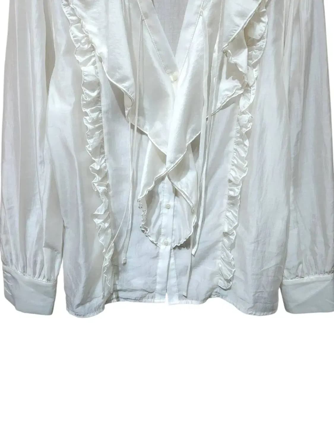 F/ 살롱드서울 러플 페미닌 타이 블라우스 /1125 상품이미지3