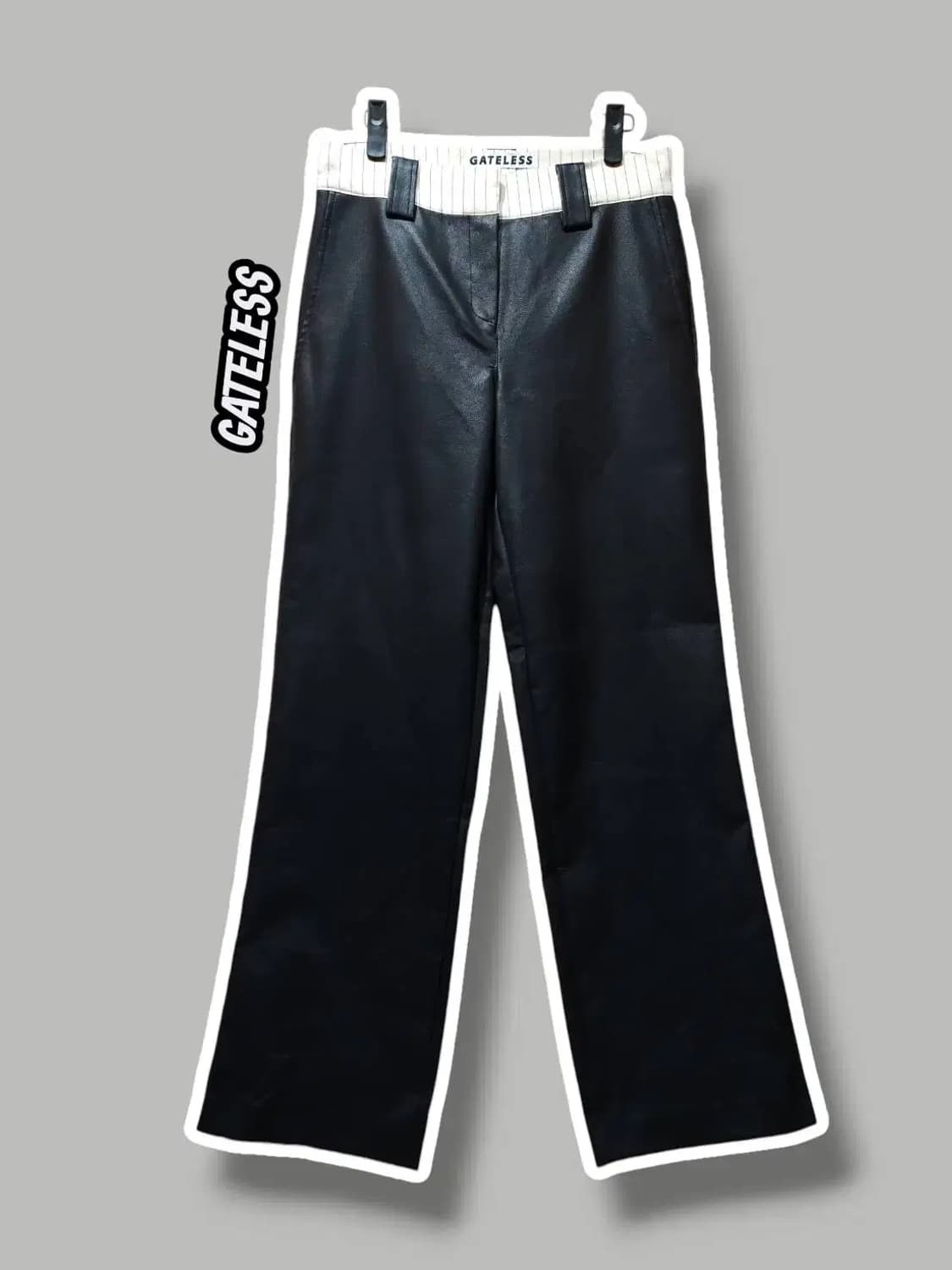 S/ 게이트리스 비건레더 팬츠 /1128 상품이미지1
