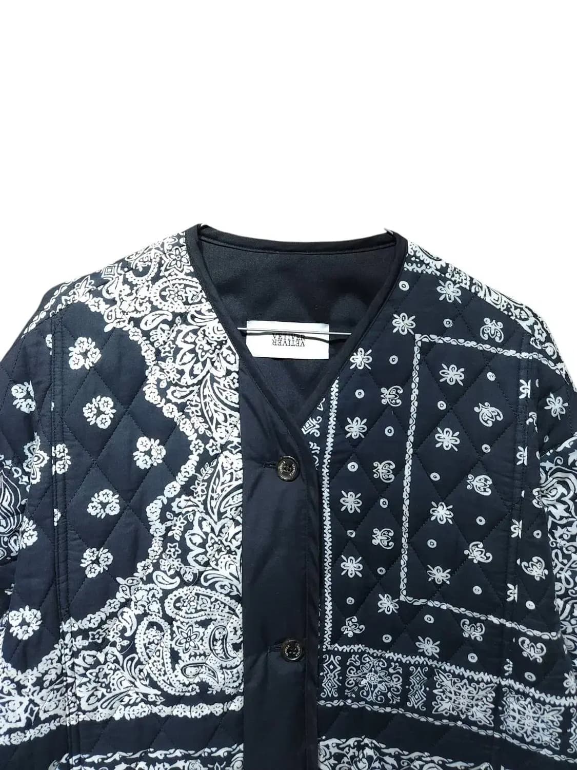 F/ VETIVER 반다나 페이즐리 패턴 퀼팅 자켓 /1201 상품이미지2