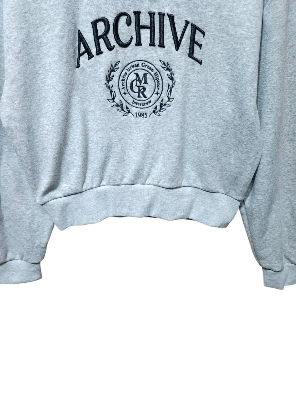 90/ 인터크루 우먼스 기모 반집업 맨투맨 /1201 상품이미지3