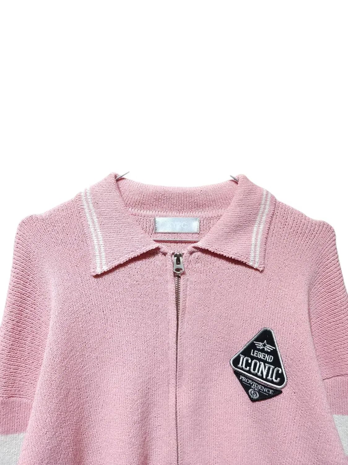 F/ SY2C 아이코닉 프로비던스 니트 집업 가디건 핑크 /1202 상품이미지2