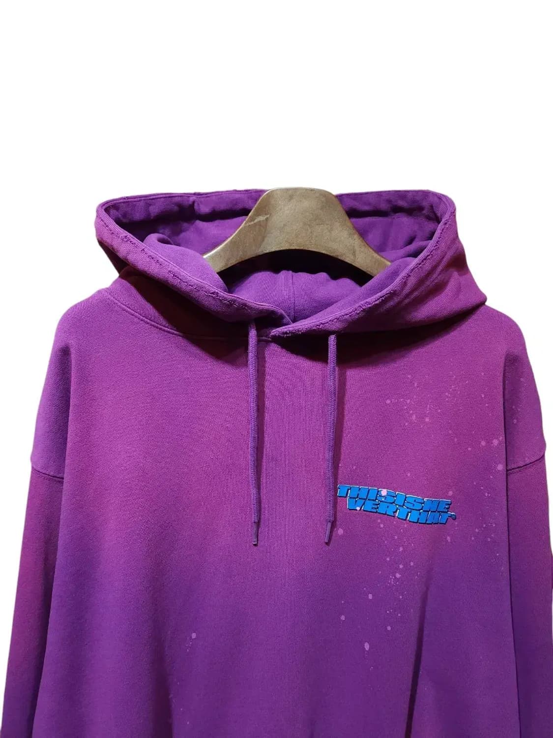 L/ 디스이즈네버댓 피그먼트 빈티지워싱 후드티 /1202 상품이미지2