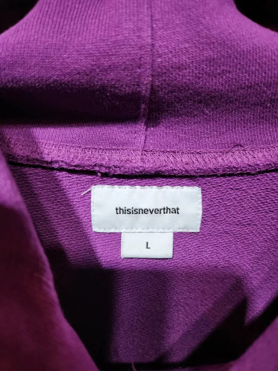 L/ 디스이즈네버댓 피그먼트 빈티지워싱 후드티 /1202 상품이미지5