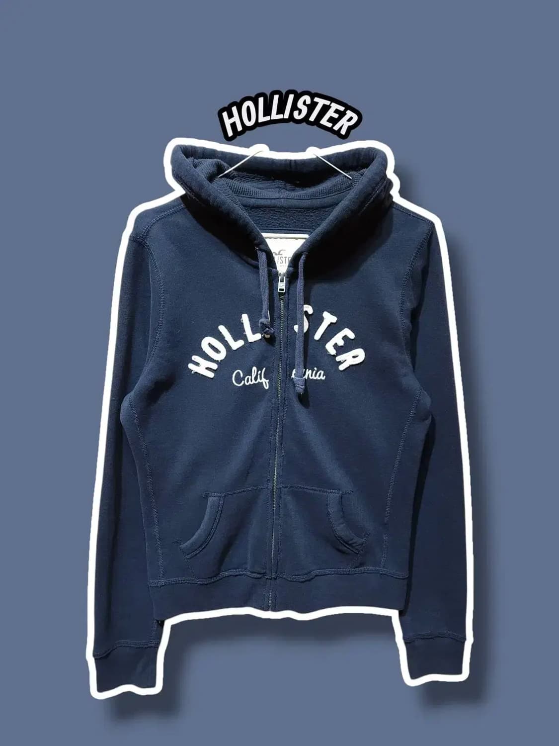 L/ 홀리스터 기모 후드집업 네이비 /1203 상품이미지1
