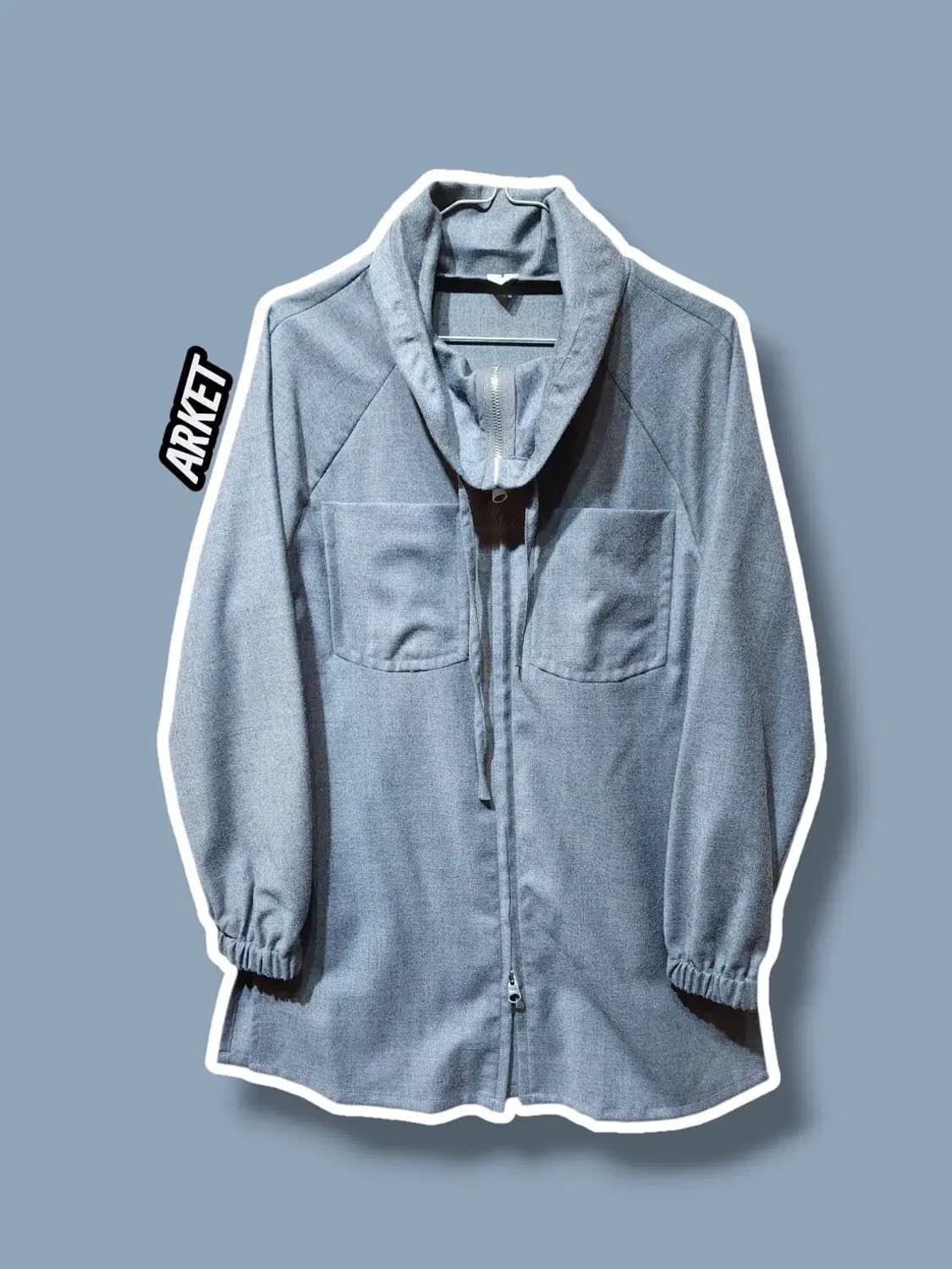S/ ARKET 아르켓 하이넥 울 집업 셔츠 /1203 상품이미지1