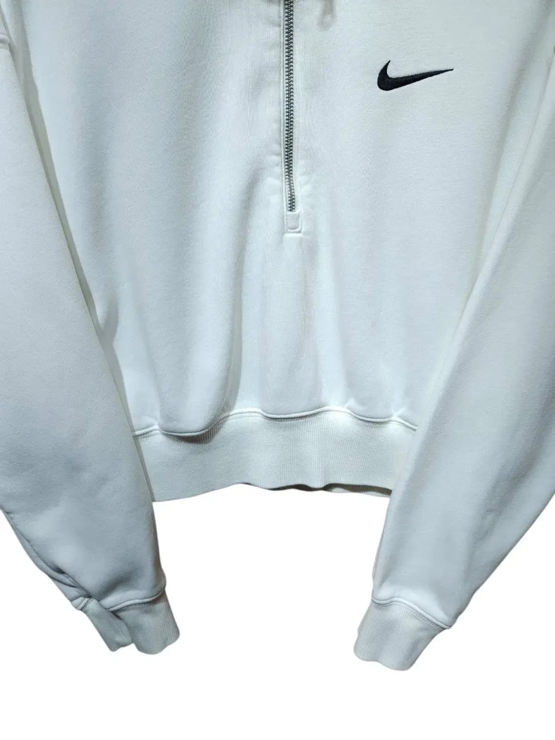 S/ 나이키 우먼스 기모 플리스 반집업 크롭 긴팔 티셔츠 /1203 상품이미지3