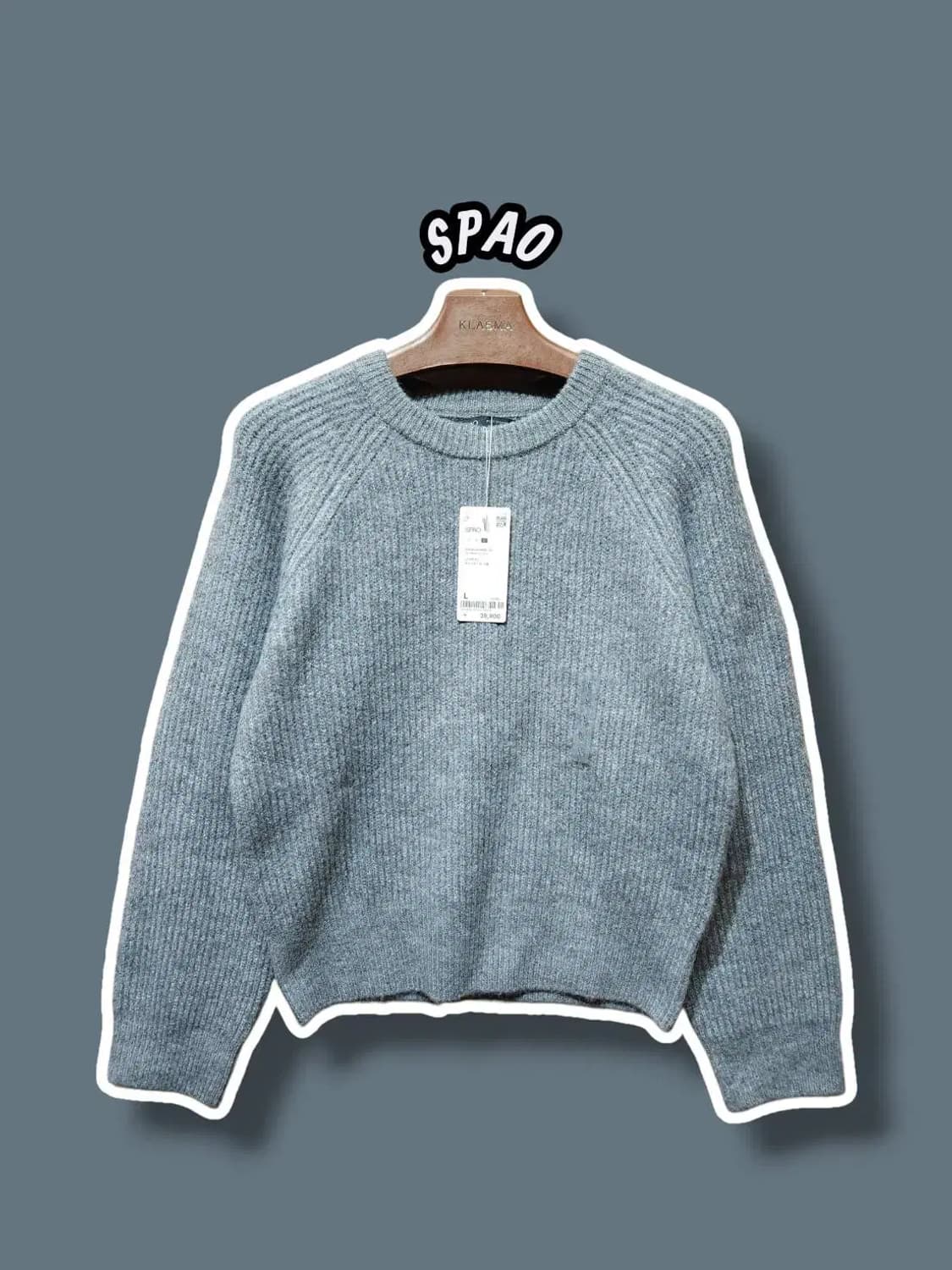 L/ 스파오 하찌 라운드넥 니트 스웨터 새상품 /1204 상품이미지1