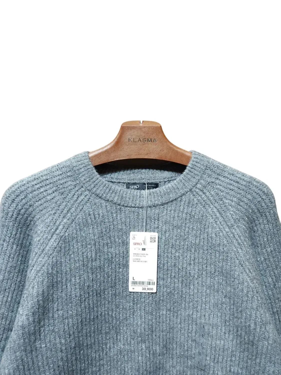 L/ 스파오 하찌 라운드넥 니트 스웨터 새상품 /1204 상품이미지2